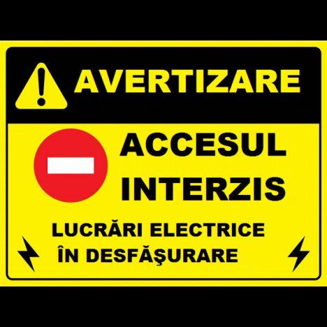 Placuta pentru lucrari electrice